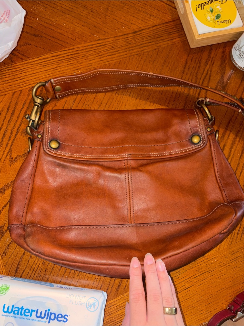 Coach 65th Anniversary Legacy Ali Flap Shoulder Bag Whiskey Vachetta 11134 - Picture 6 of 9